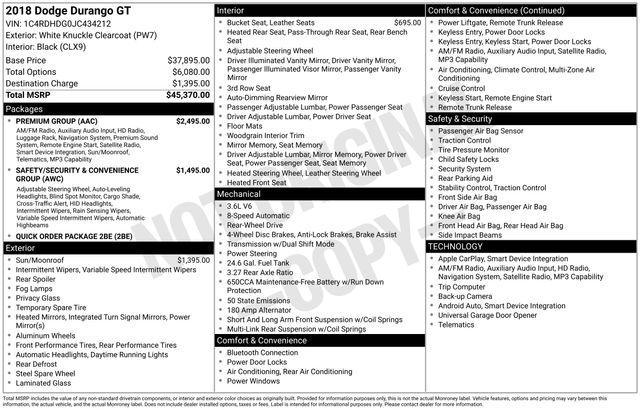 used 2018 Dodge Durango car, priced at $19,497