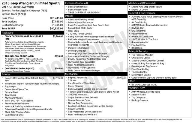 used 2018 Jeep Wrangler Unlimited car, priced at $21,997