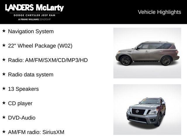 used 2020 Nissan Armada car, priced at $29,997