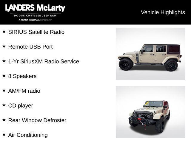 used 2017 Jeep Wrangler Unlimited car, priced at $22,497