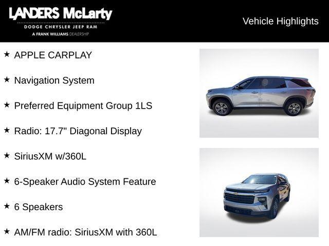 used 2024 Chevrolet Traverse car, priced at $33,997