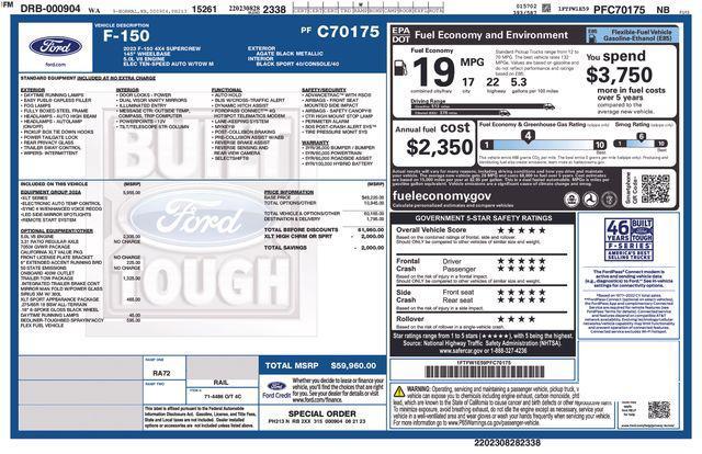 used 2023 Ford F-150 car, priced at $37,997