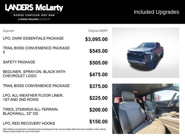 used 2024 Chevrolet Colorado car, priced at $34,497