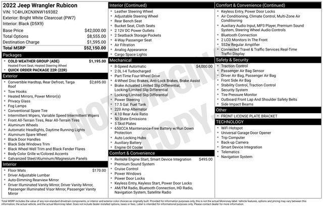 used 2022 Jeep Wrangler car, priced at $32,997