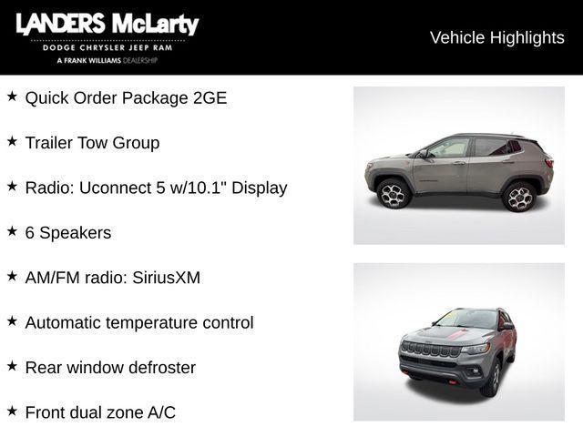 used 2022 Jeep Compass car, priced at $21,997