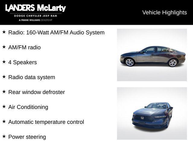 used 2023 Honda Accord car, priced at $23,497