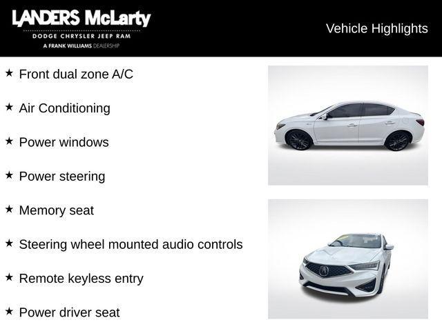 used 2019 Acura ILX car, priced at $20,497