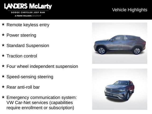 used 2021 Volkswagen Atlas Cross Sport car, priced at $17,997