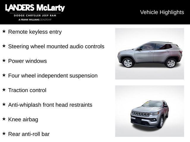 used 2022 Jeep Compass car, priced at $19,497