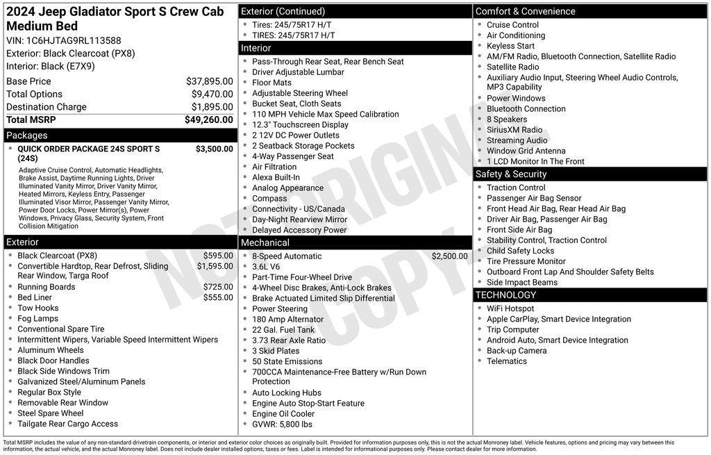 used 2024 Jeep Gladiator car