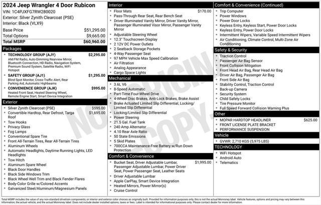 new 2024 Jeep Wrangler car, priced at $52,487