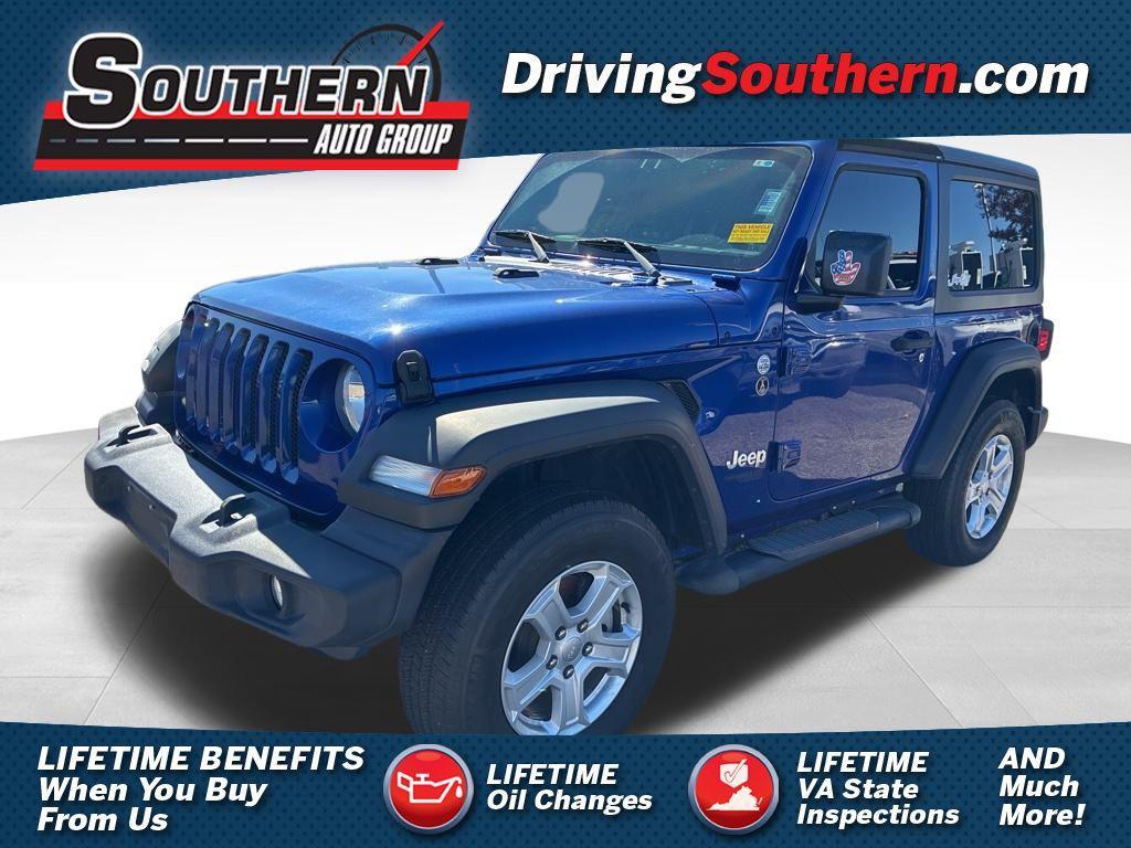 used 2020 Jeep Wrangler car, priced at $28,092