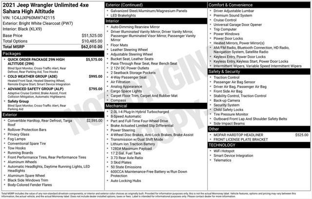 used 2021 Jeep Wrangler Unlimited 4xe car, priced at $30,900