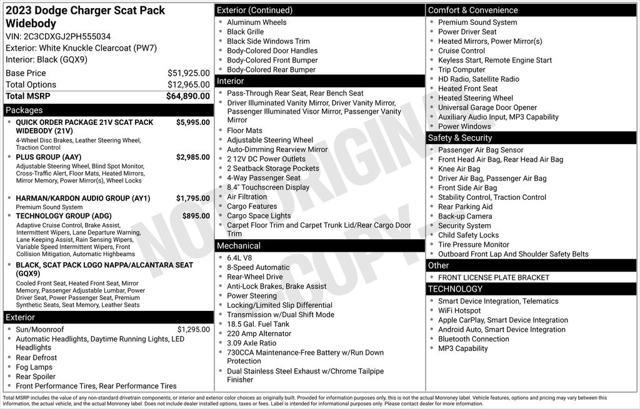 used 2023 Dodge Charger car, priced at $54,400