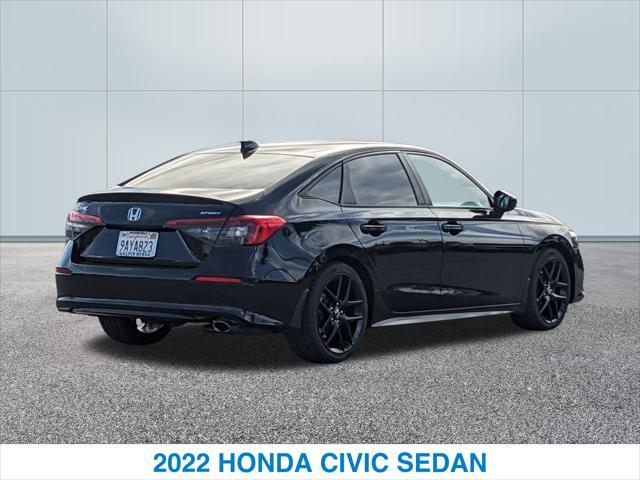 used 2022 Honda Civic car, priced at $24,198