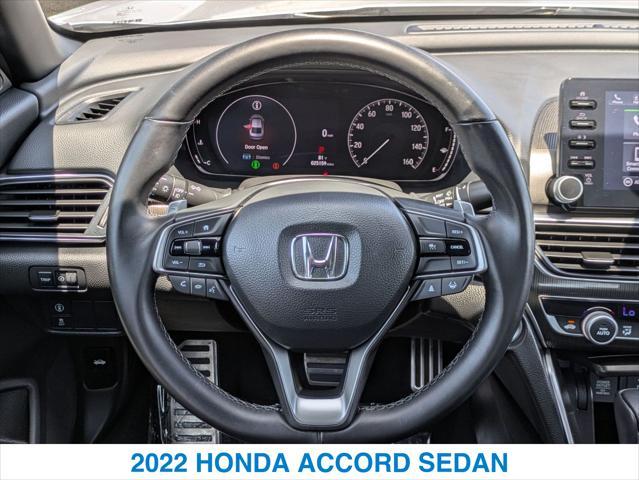 used 2022 Honda Accord car, priced at $27,498