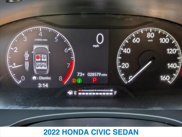 used 2022 Honda Civic car, priced at $22,407