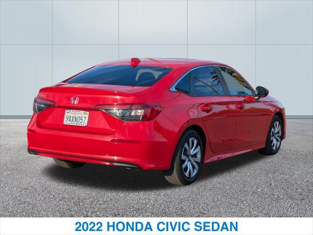 used 2022 Honda Civic car, priced at $22,407