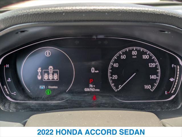 used 2022 Honda Accord car, priced at $27,311