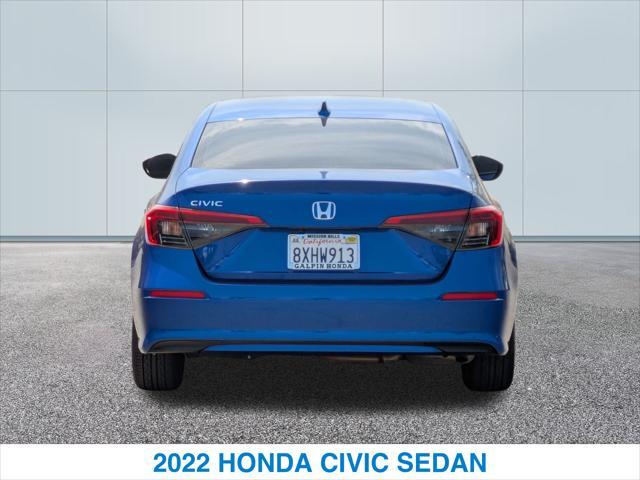 used 2022 Honda Civic car, priced at $21,978
