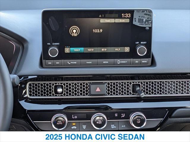 new 2025 Honda Civic car, priced at $27,800