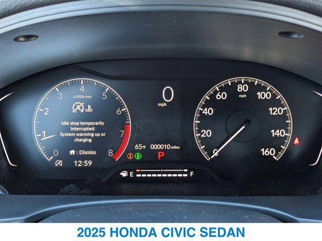 new 2025 Honda Civic car, priced at $25,345