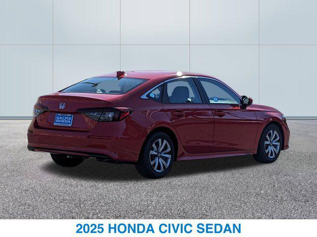 new 2025 Honda Civic car, priced at $25,345