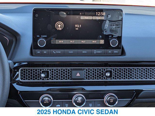 new 2025 Honda Civic car, priced at $25,345