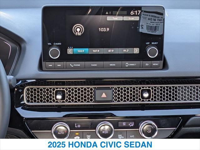 new 2025 Honda Civic car, priced at $27,800