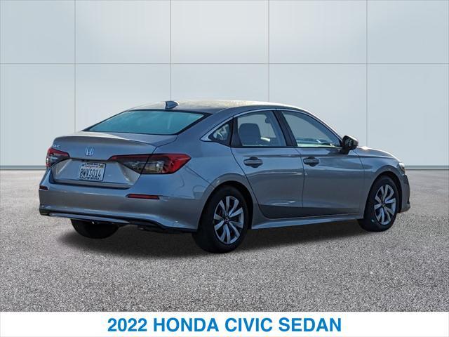 used 2022 Honda Civic car, priced at $22,498