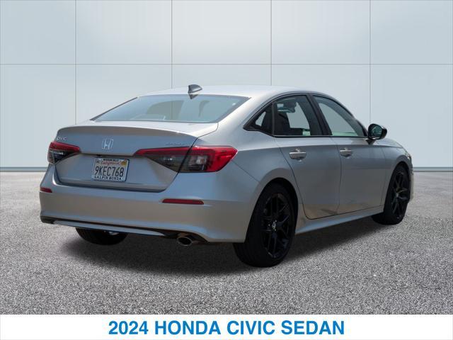 used 2024 Honda Civic car, priced at $27,118