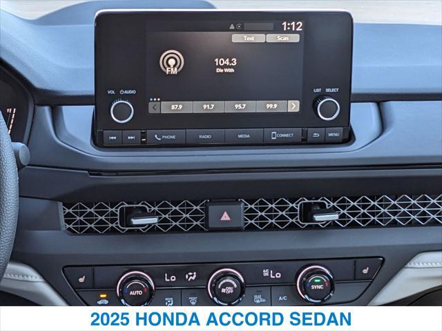 new 2025 Honda Accord car, priced at $32,110