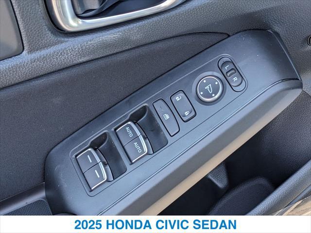 new 2025 Honda Civic car, priced at $27,800