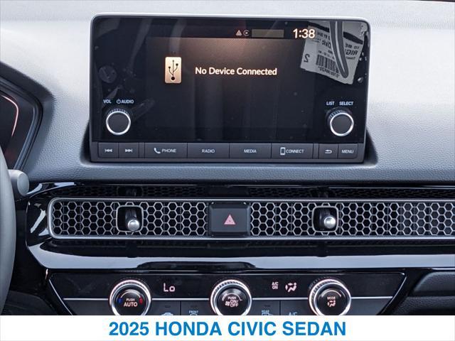 new 2025 Honda Civic car, priced at $27,345