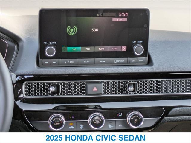 new 2025 Honda Civic car, priced at $27,400