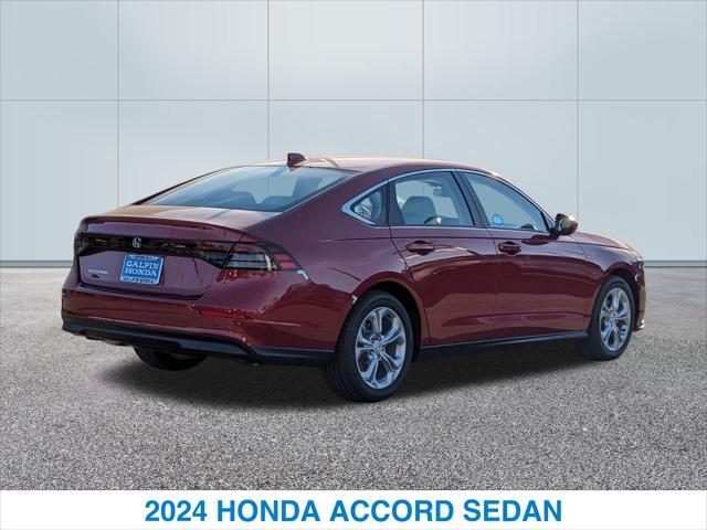 new 2024 Honda Accord car, priced at $29,445