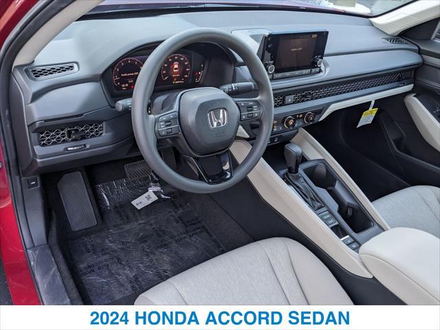 new 2024 Honda Accord car, priced at $29,445