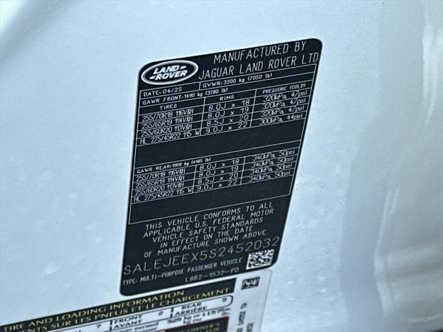 new 2025 Land Rover Defender car, priced at $72,075