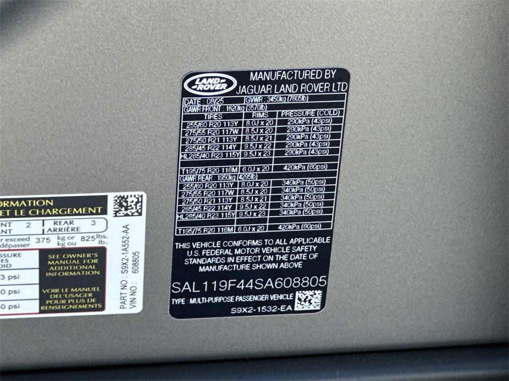 new 2025 Land Rover Range Rover Sport car, priced at $136,455