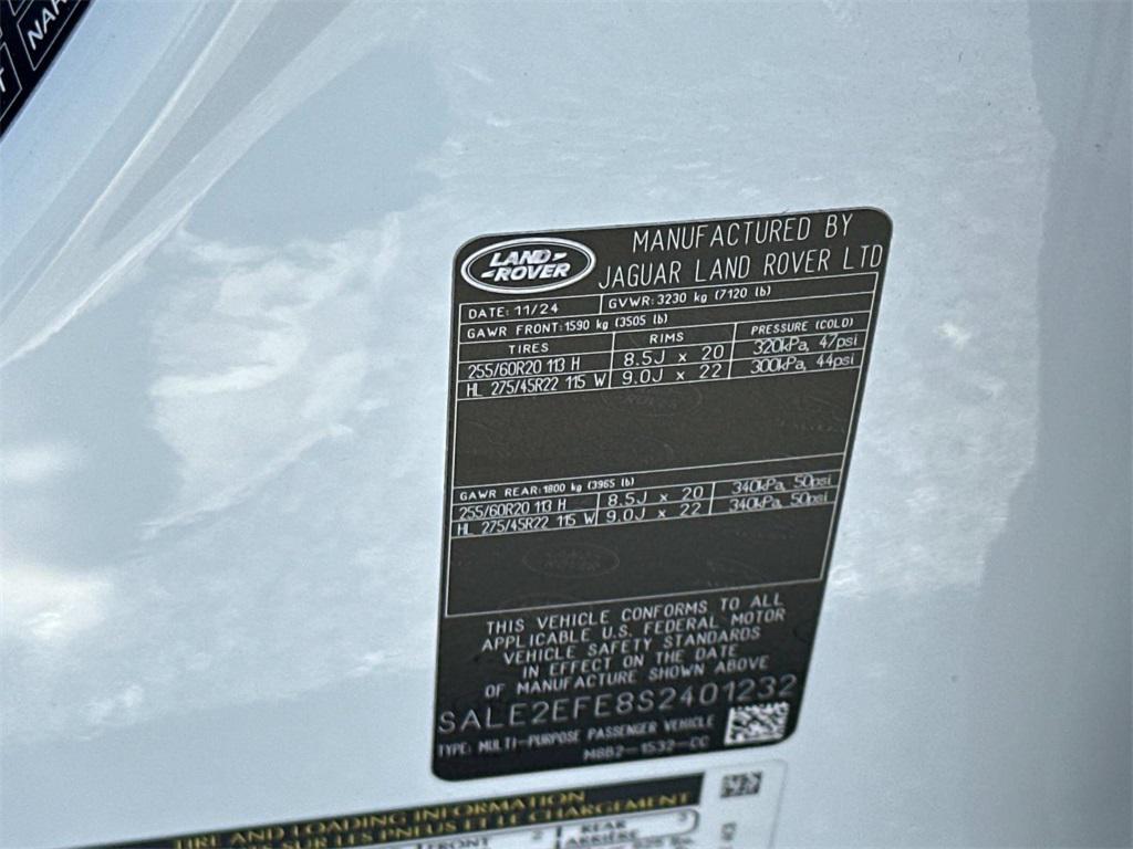 new 2025 Land Rover Defender car, priced at $105,263