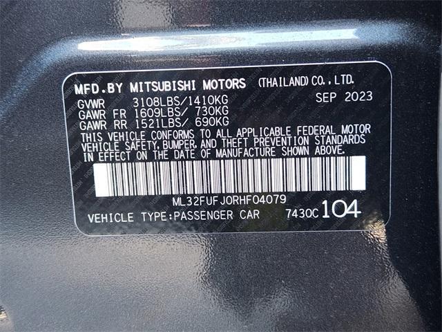 new 2024 Mitsubishi Mirage G4 car, priced at $19,105