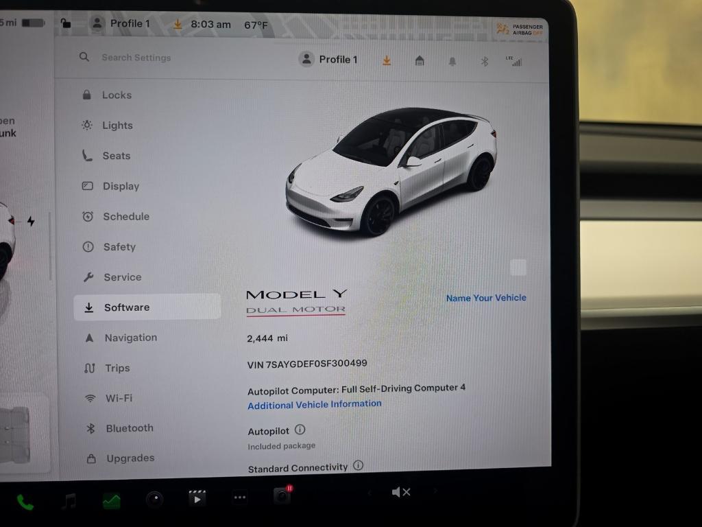 used 2025 Tesla Model Y car, priced at $41,888