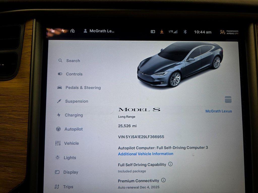 used 2020 Tesla Model S car, priced at $33,988