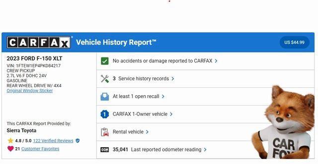 used 2023 Ford F-150 car, priced at $37,489