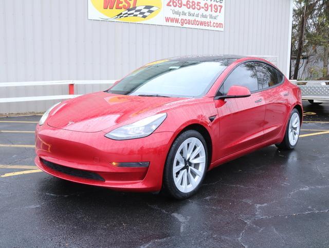 used 2023 Tesla Model 3 car, priced at $33,990