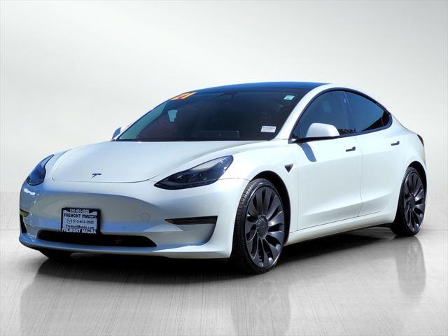 used 2021 Tesla Model 3 car, priced at $27,000
