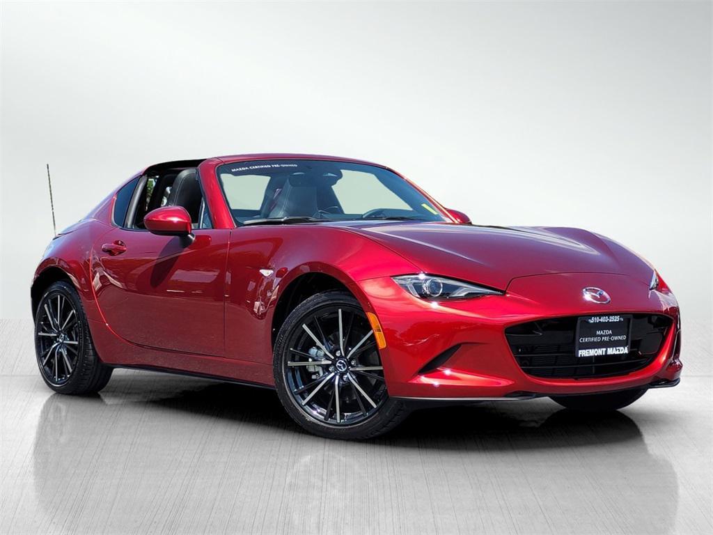 used 2024 Mazda MX-5 Miata RF car, priced at $36,500