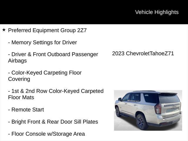 used 2023 Chevrolet Tahoe car, priced at $56,611