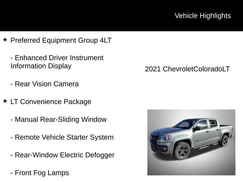 used 2021 Chevrolet Colorado car, priced at $24,558
