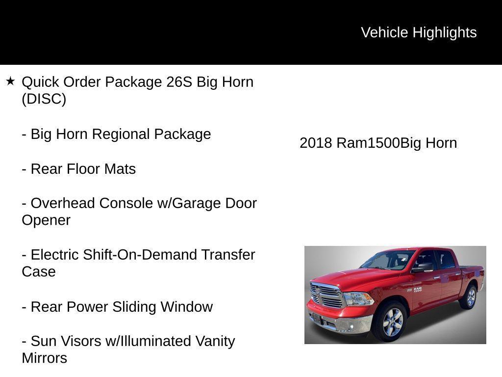 used 2018 Ram 1500 car, priced at $25,123